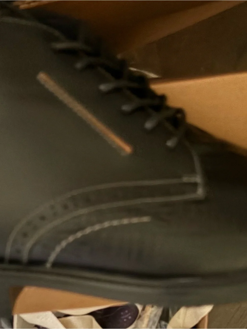 Men's Black Leather Lace-Up Ankle Boots